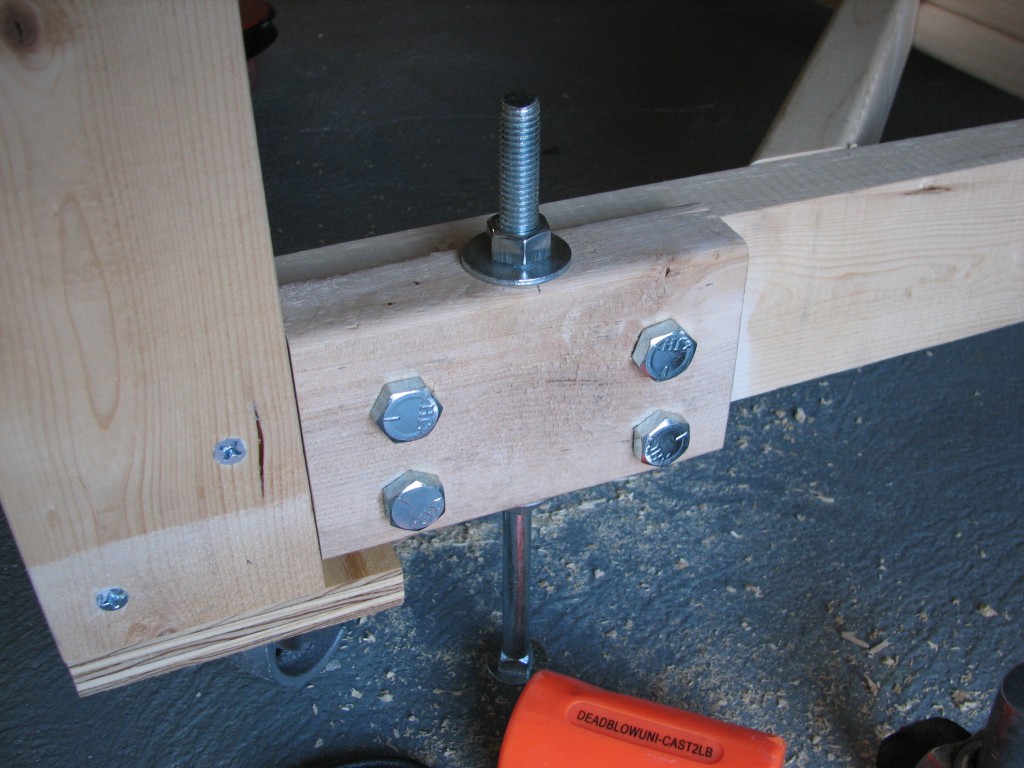 Jackscrew mounted