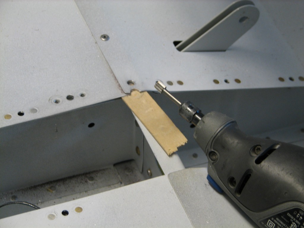 Relieving rivet holes