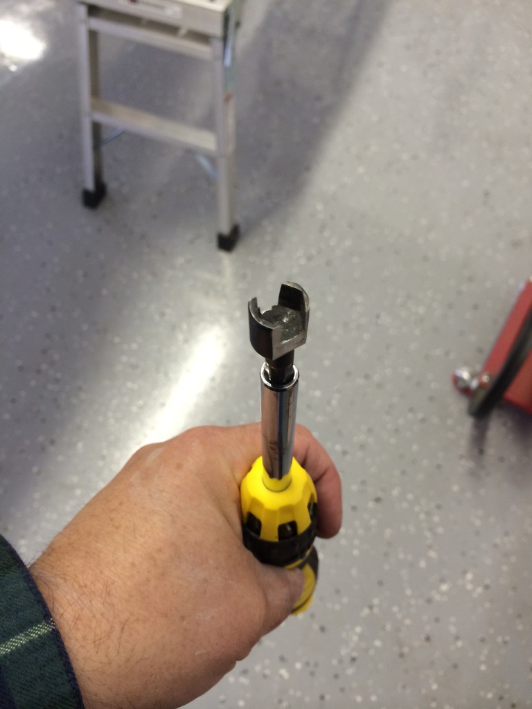 A jury-rigged nut driver
