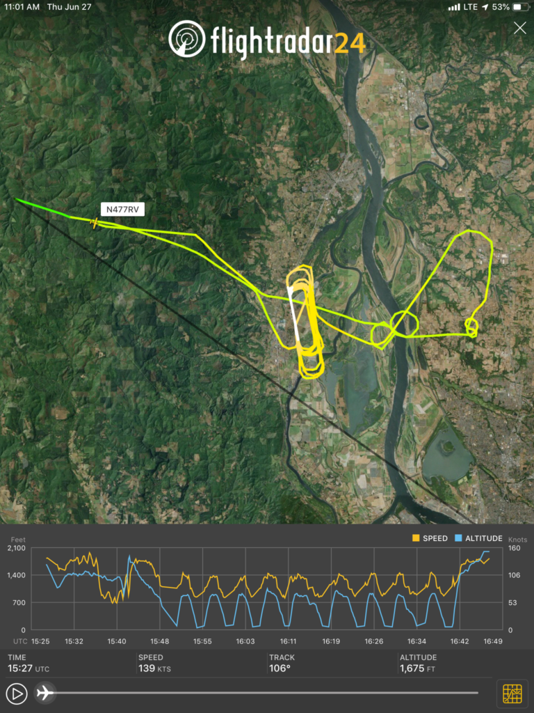 27 June first flight